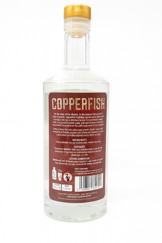 Copperfish Cornish Dry Gin | 40% ABV | 70cl
