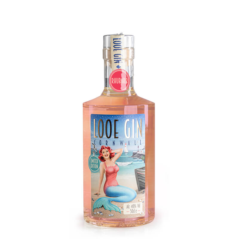 Looe Gin – Rhubarb (Limited Edition) 50cl Dry Gin