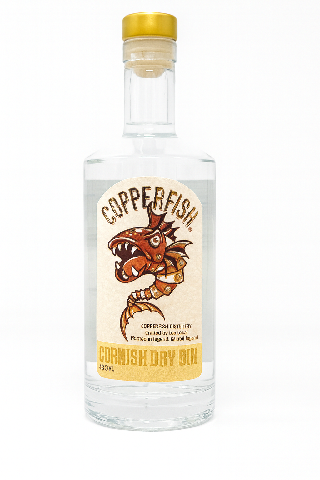 Copperfish Cornish Dry Gin | 40% ABV | 70cl